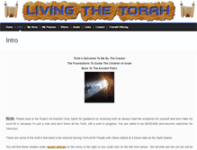 Tablet Screenshot of livingthetorah.com